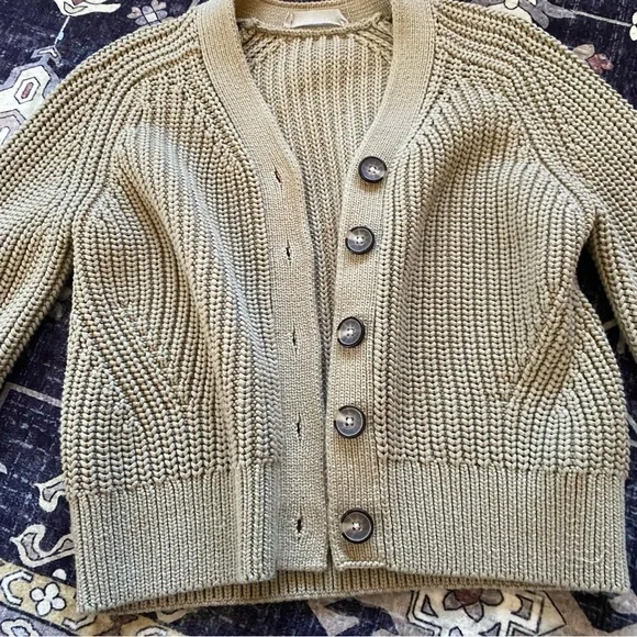 Everlane Cropped Chunky Cardigan - Picture 4 of 5